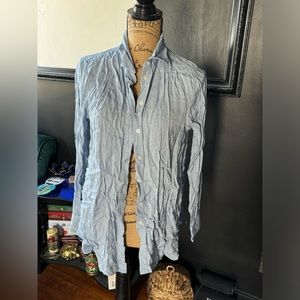 Blue button down